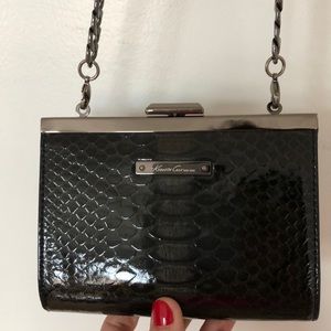 Kenneth Cole Black Leather Clutch